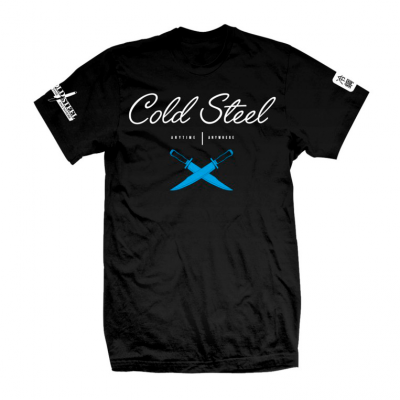 Футболка Cold Steel Cursive Black Tee Shirt TJ Новинка!