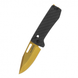Складной нож-зажим для купюр SOG Ultra XR Carbon+Gold 12-63-02-57